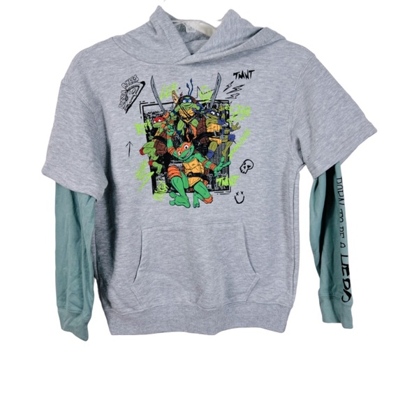 Teenage Mutant Ninja Turtles Nickelodeon Hoodie Sweatshirt Boys M NWT - Picture 1 of 6